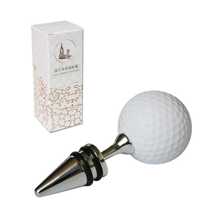 Golf Ball Wine Bottle Stopper