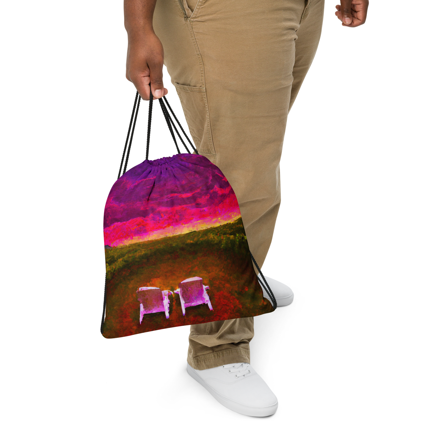 Surreal Sunset — Drawstring Bag