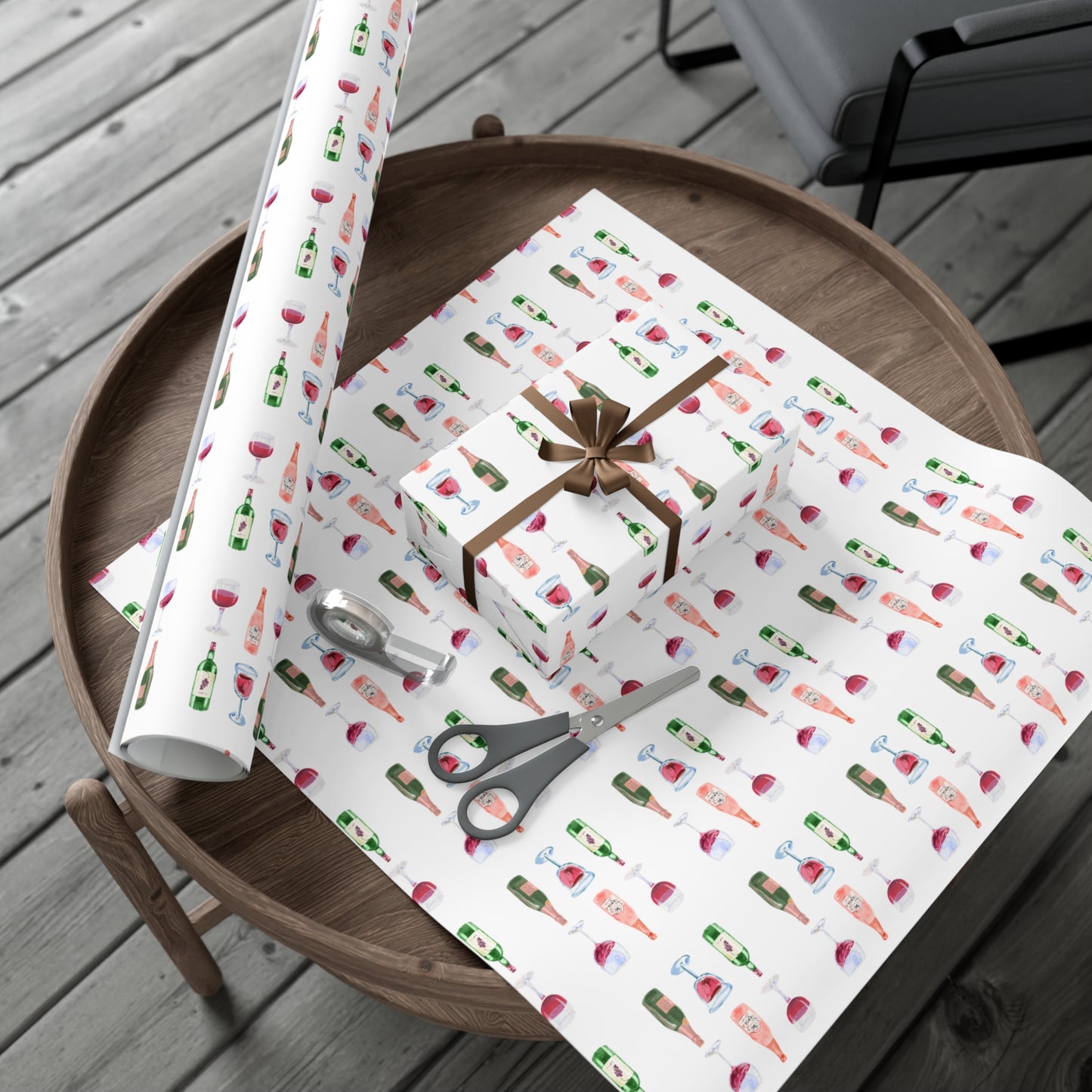 Life is Sweet elegant design on matte gift wrap paper roll