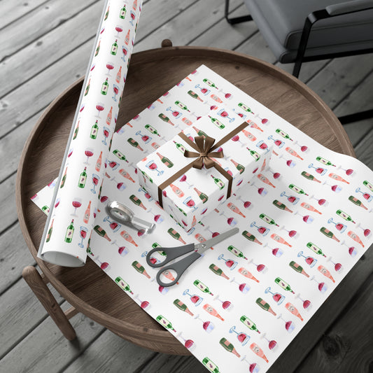 Life is Sweet elegant design on matte gift wrap paper roll