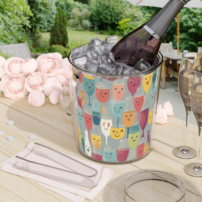 Ice Bucket with Tongs