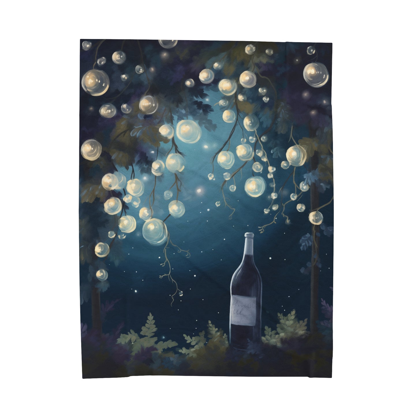 Wine Night — Plush Blanket