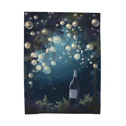 Wine Night — Plush Blanket