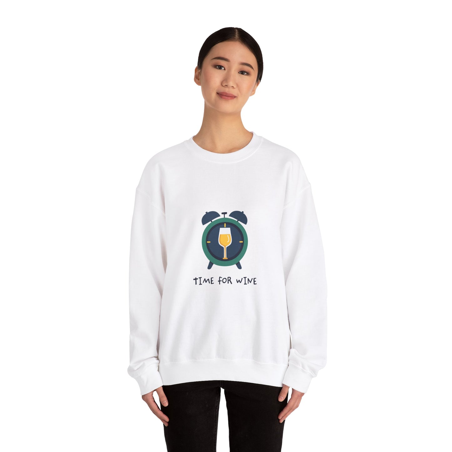 Time for Wine (White Lovers) — Crewneck Sweatshirt