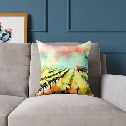 Vibrant Vineyards — Throw Pillow