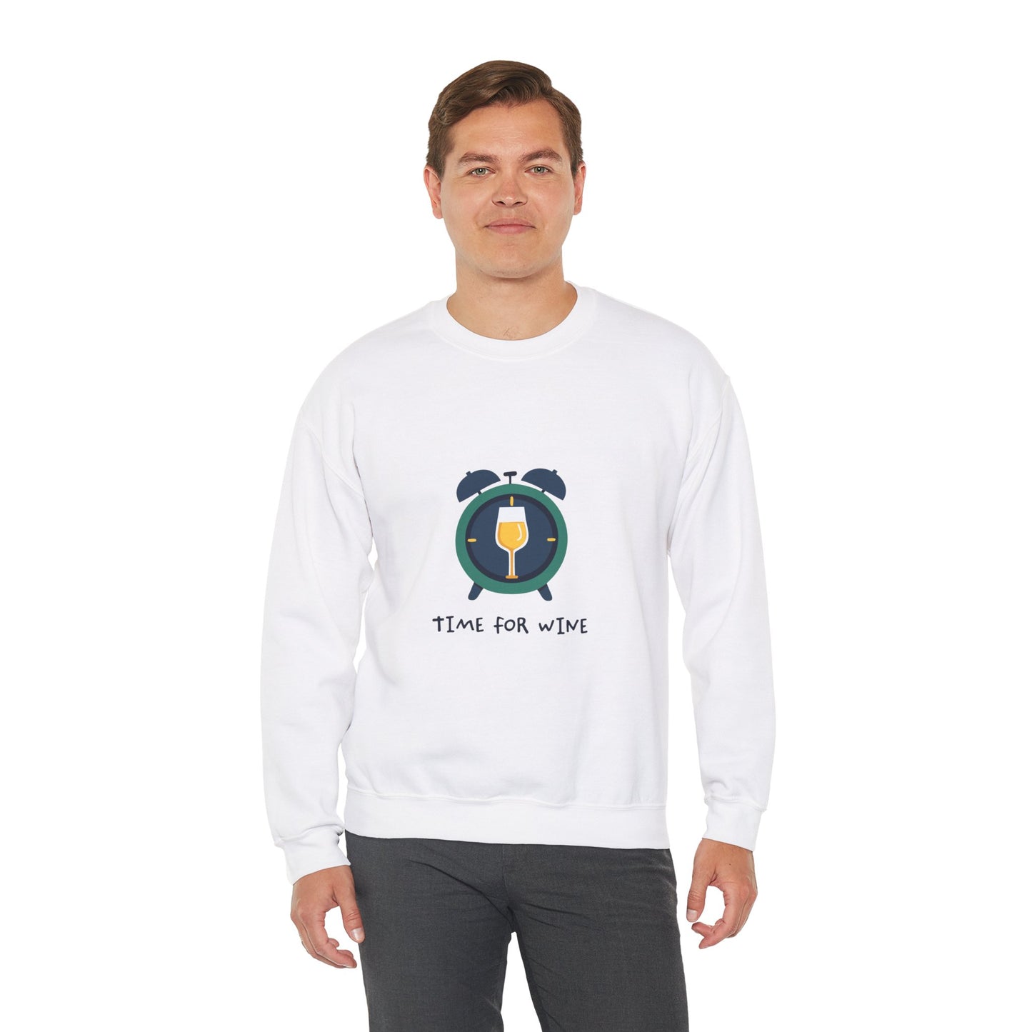Time for Wine (White Lovers) — Crewneck Sweatshirt