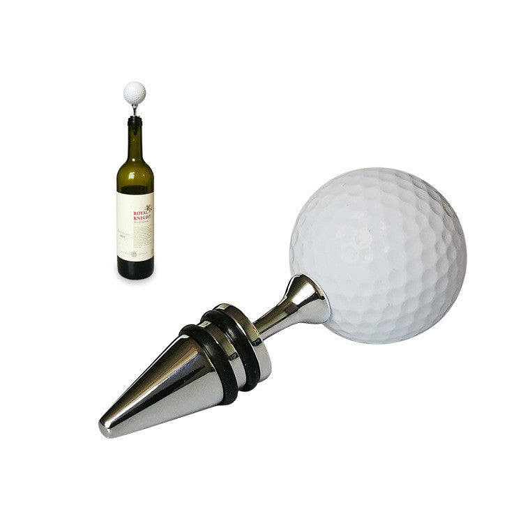 Golf Ball Wine Bottle Stopper