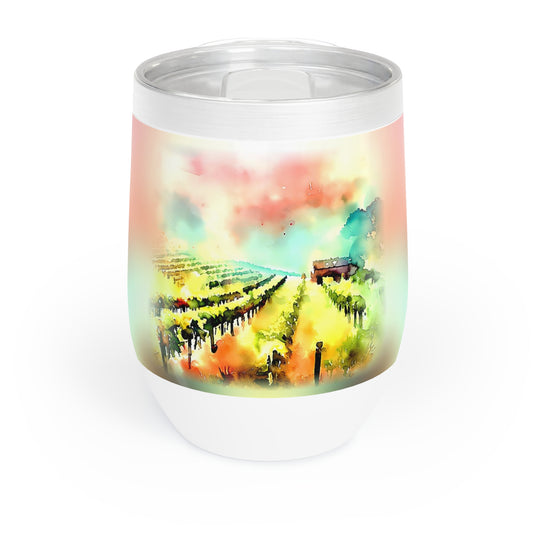 Watercolor Vineyards — Insulated Wine Tumbler