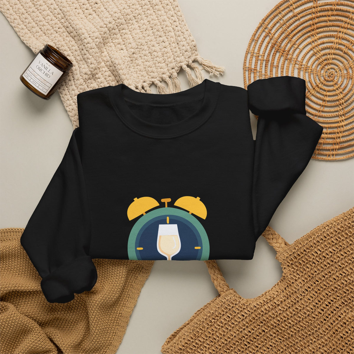 Time for Wine (White Lovers) — Crewneck Sweatshirt