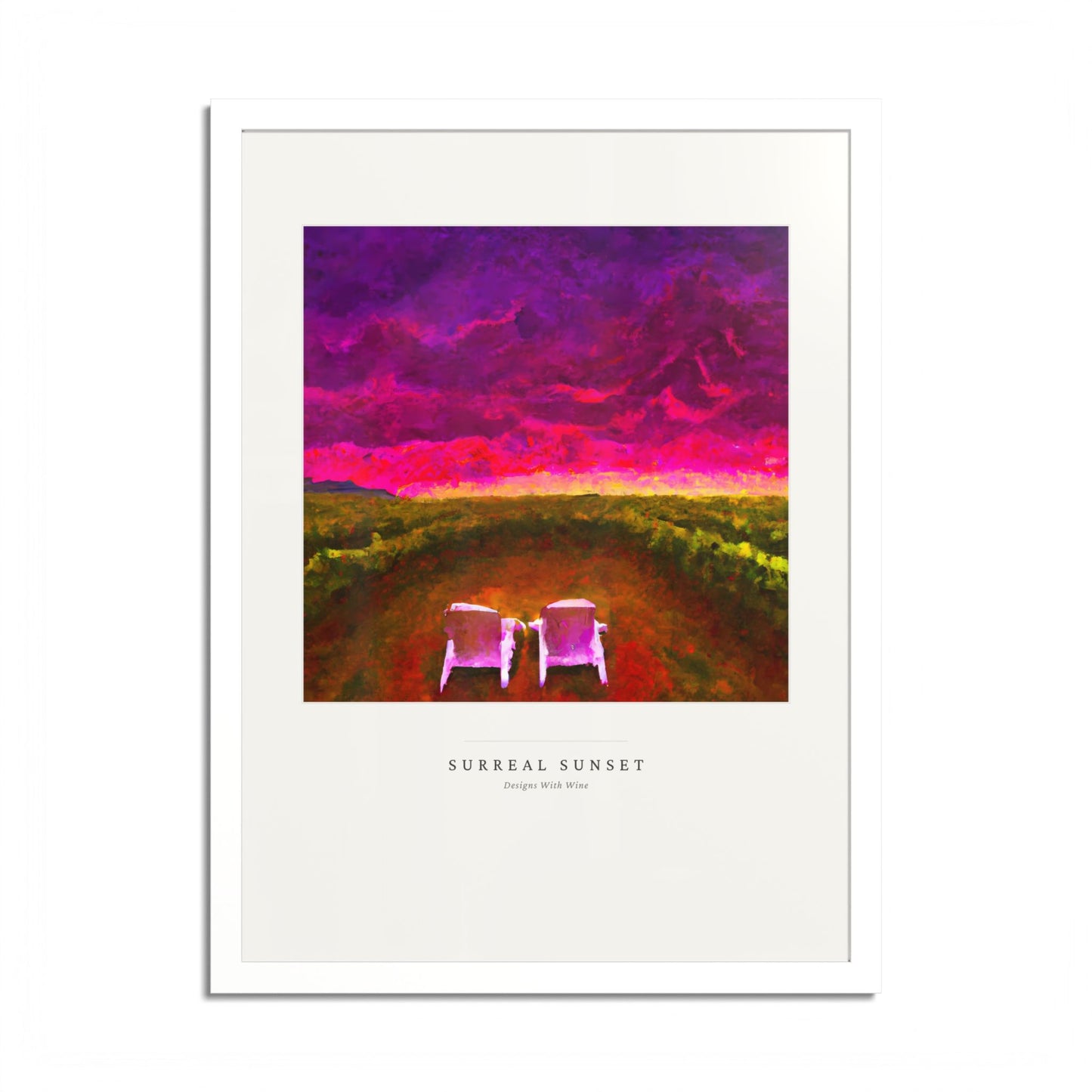 Surreal Sunset — Framed Art Print