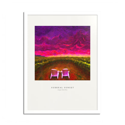 Surreal Sunset — Framed Art Print