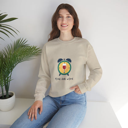 Time for Wine (Red Lovers) — Crewneck Sweatshirt