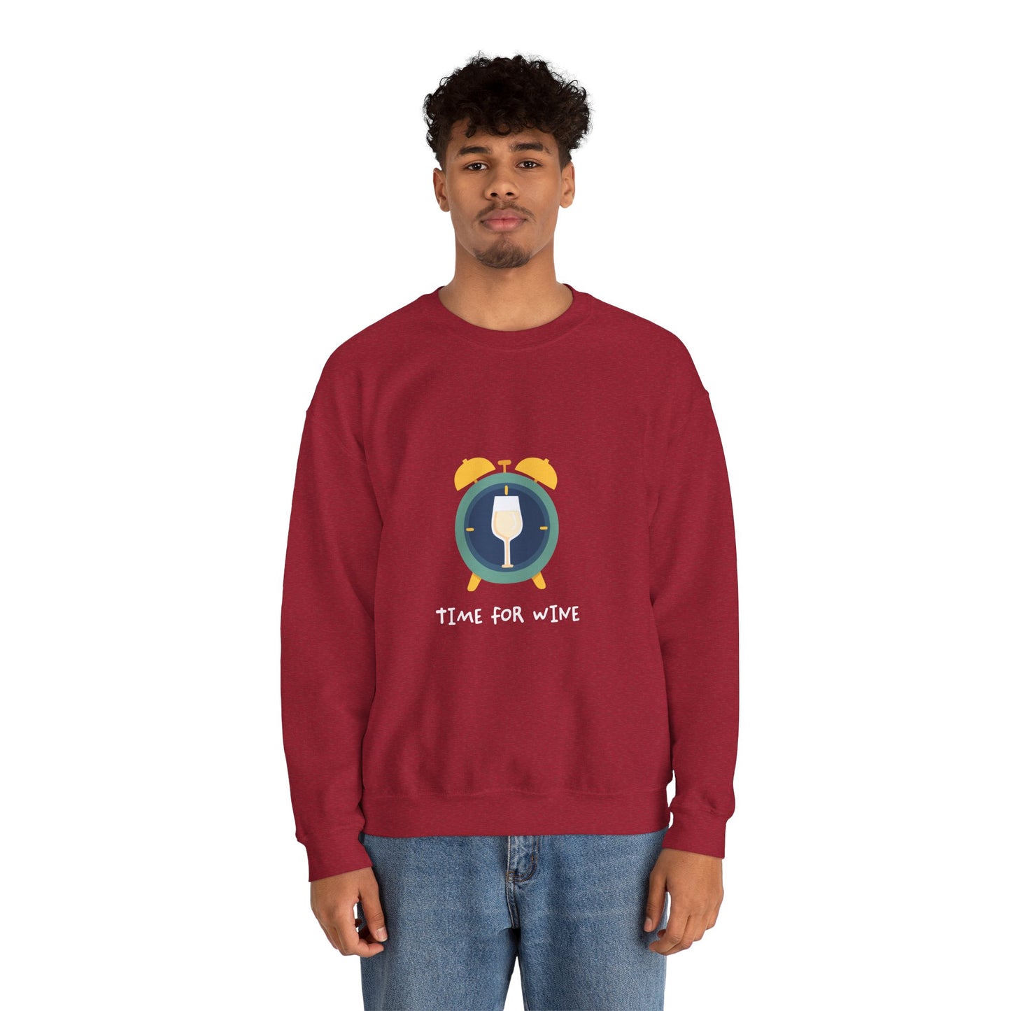 Time for Wine (White Lovers) — Crewneck Sweatshirt