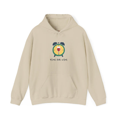 Time for Wine red lovers design on a heavy blend hoodie