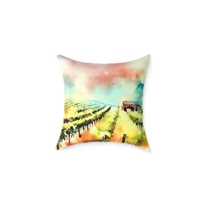 Vibrant Vineyards — Throw Pillow