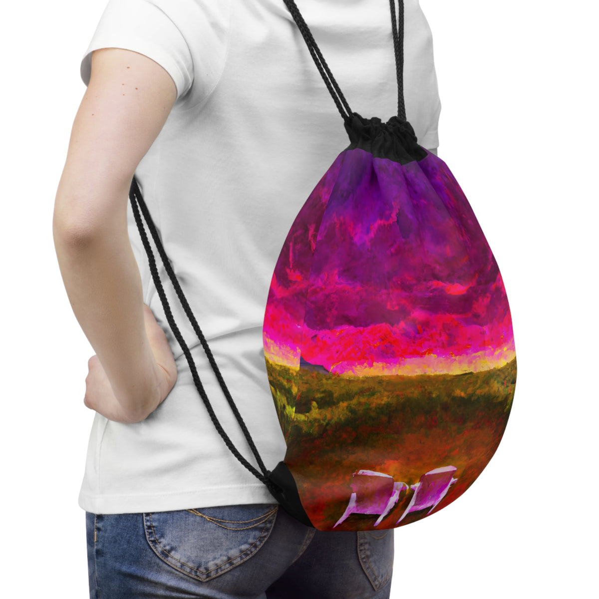 Surreal Sunset — Drawstring Bag