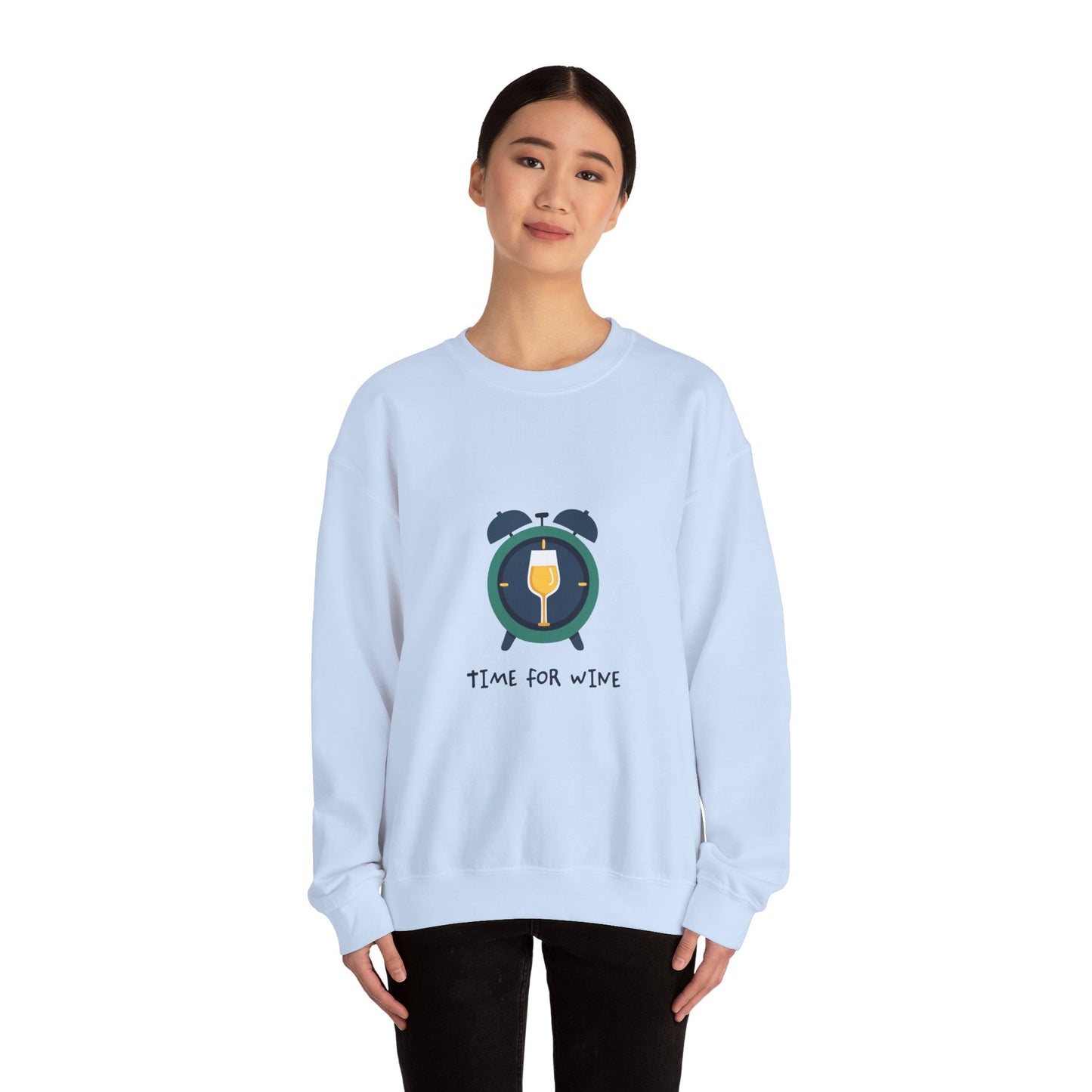 Time for Wine (White Lovers) — Crewneck Sweatshirt
