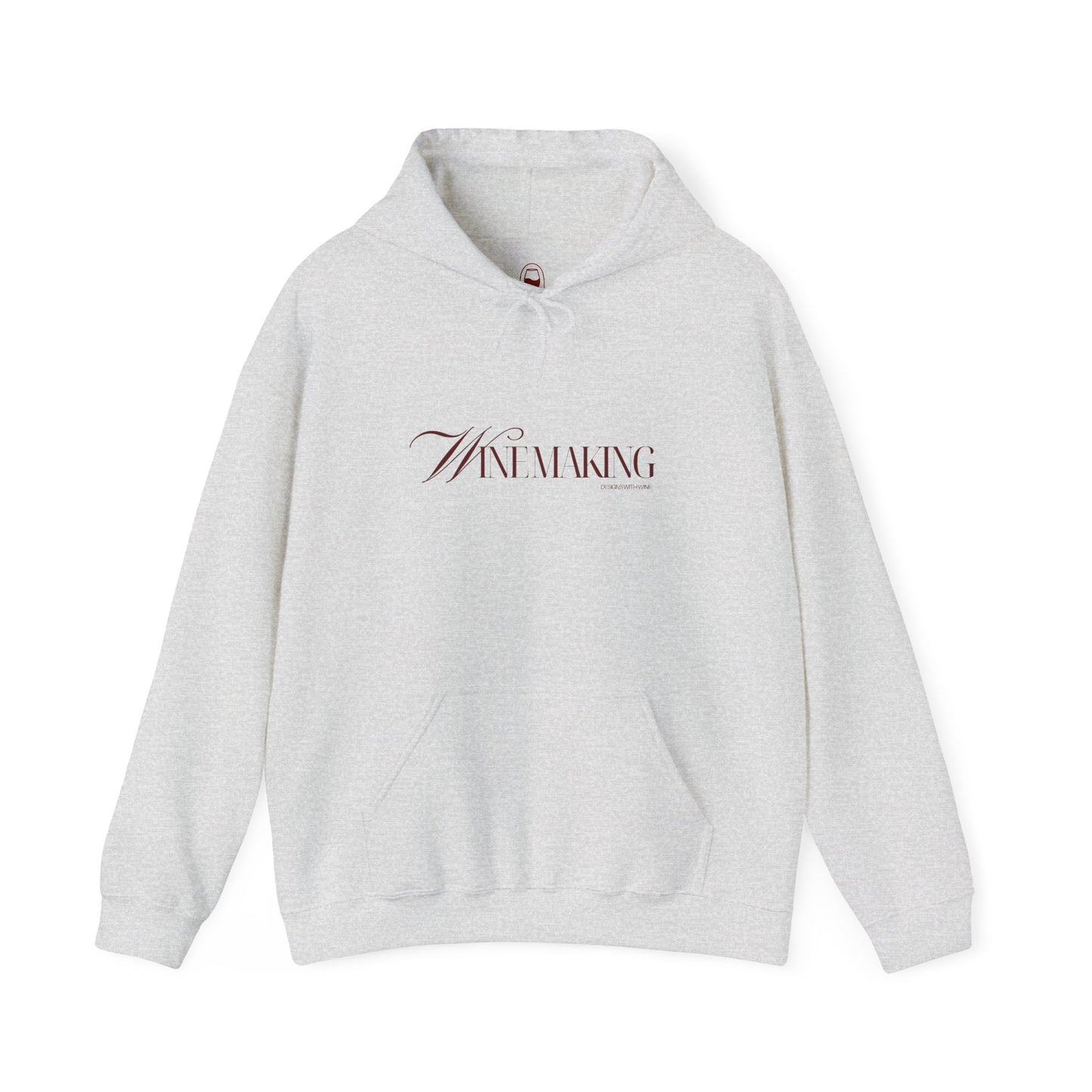 Winemaking vintage editorial print on a plush hoodie