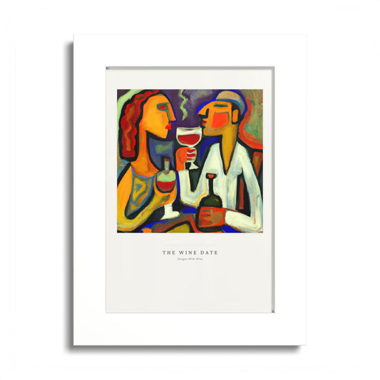Wine Date — Framed Art Print