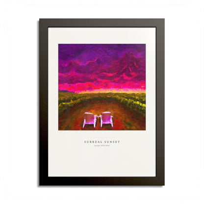 Surreal Sunset — Framed Art Print