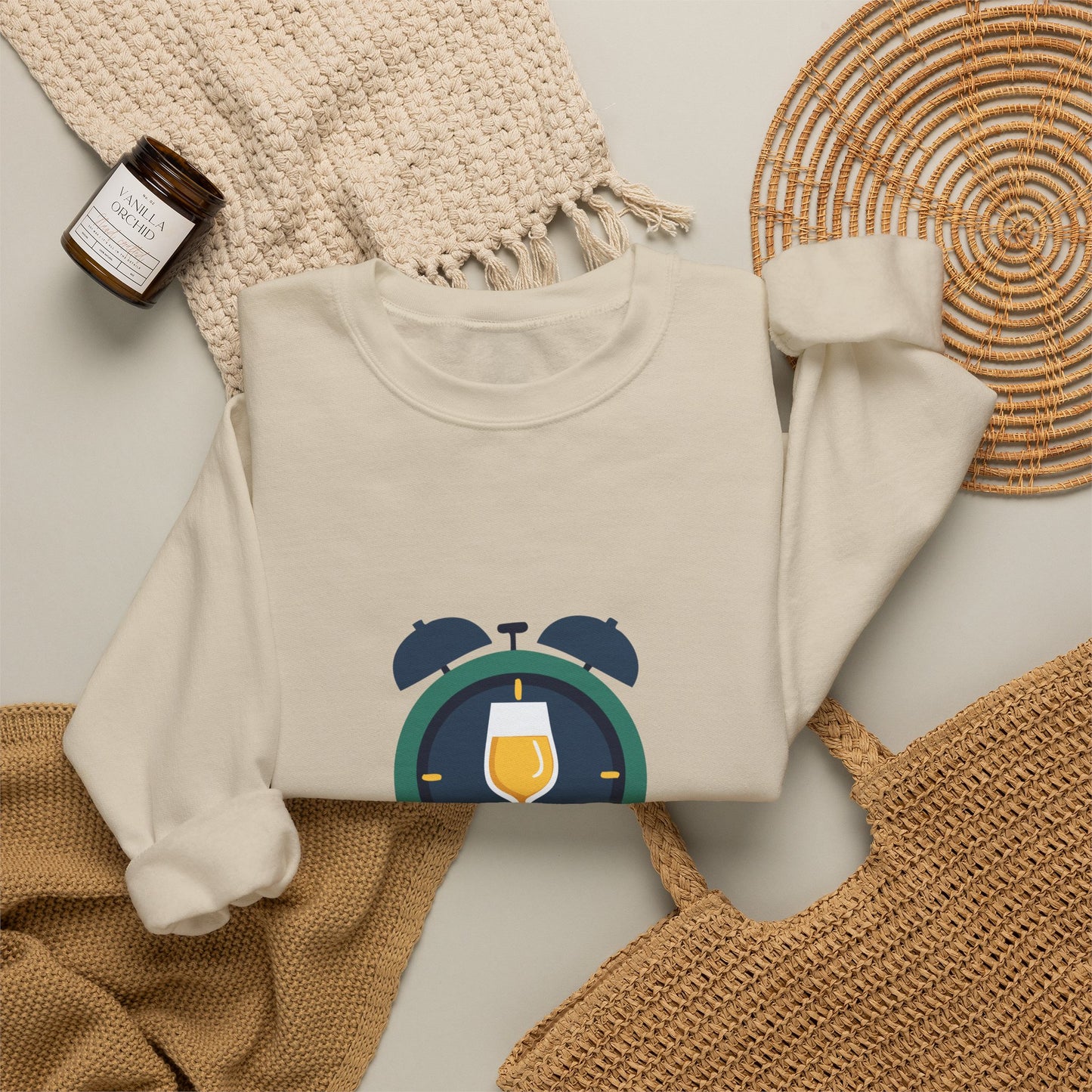Time for Wine (White Lovers) — Crewneck Sweatshirt