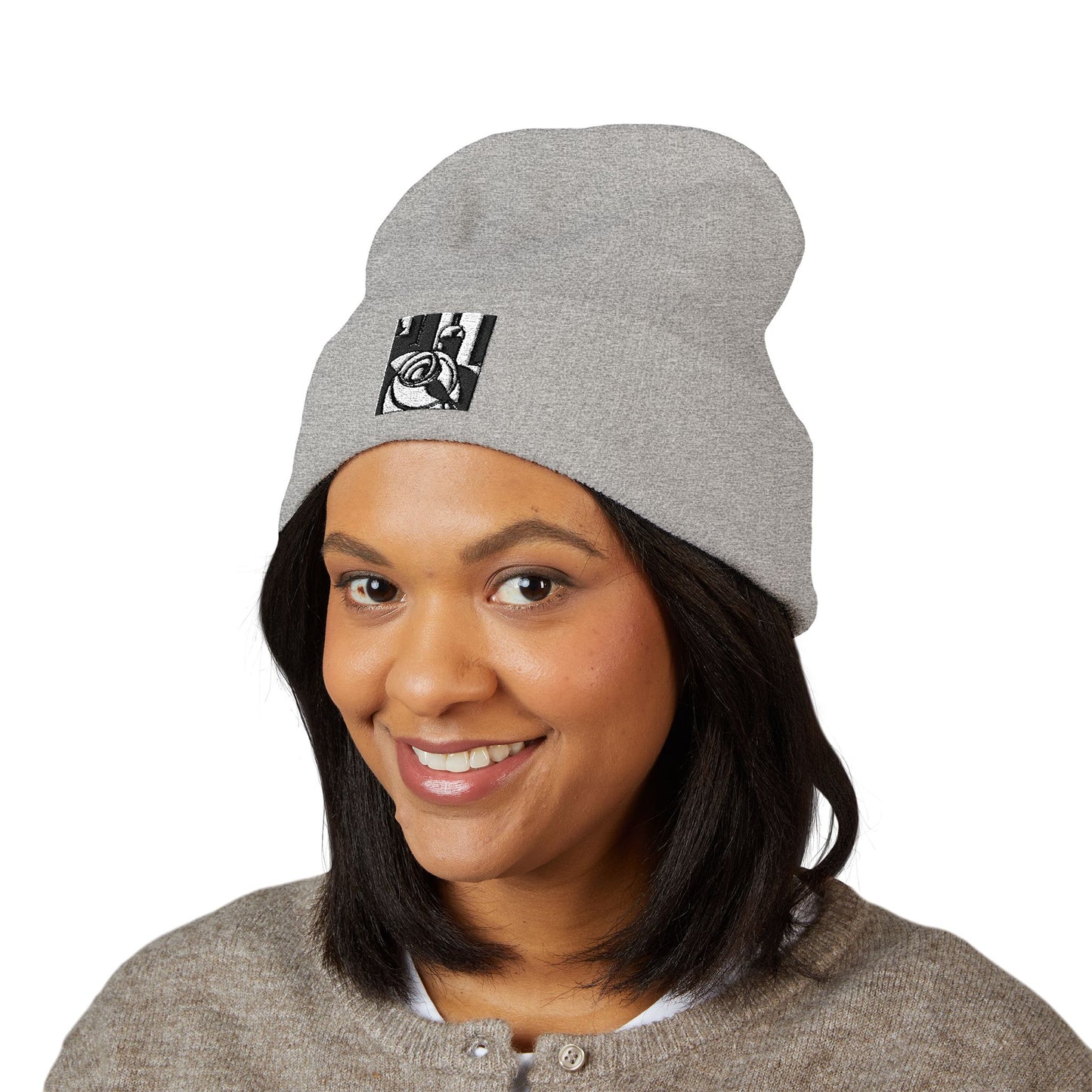Abstract — Embroidered Beanie