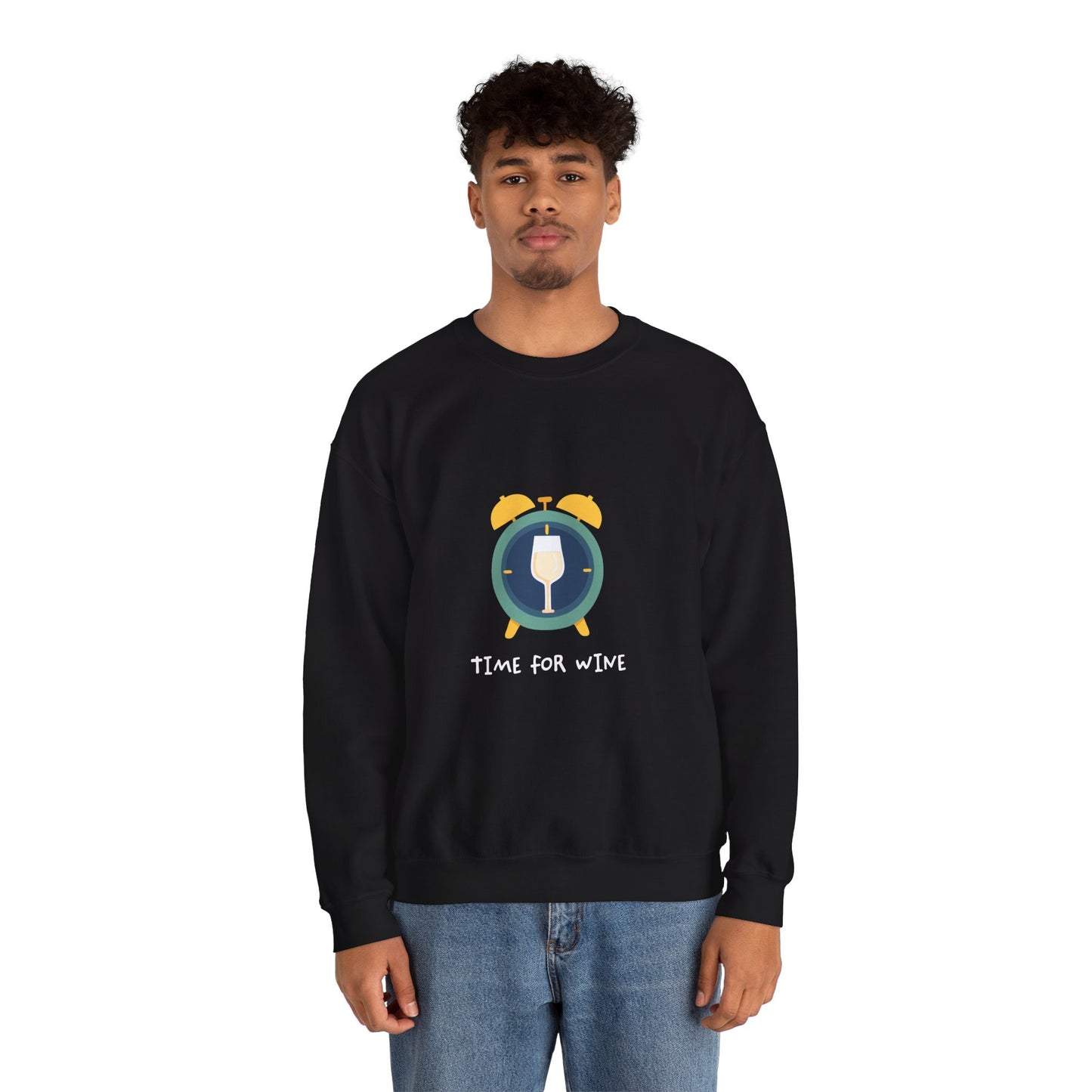 Time for Wine (White Lovers) — Crewneck Sweatshirt