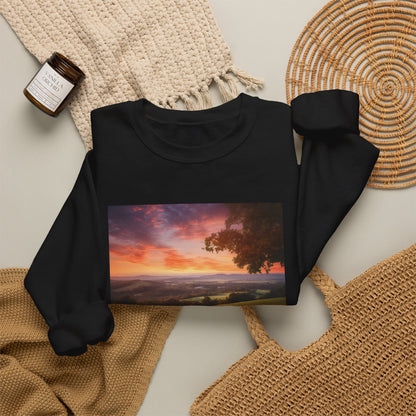 Scenic Sunset Vineyard — Crewneck Sweatshirt