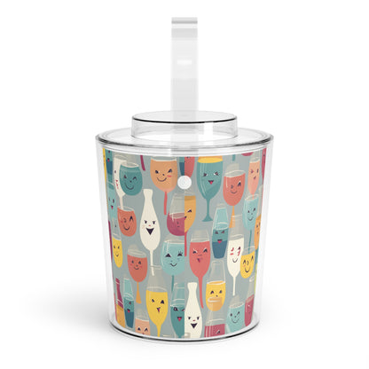 Ice Bucket with Tongs