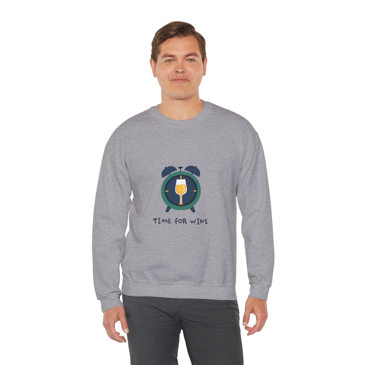 Time for Wine (White Lovers) — Crewneck Sweatshirt
