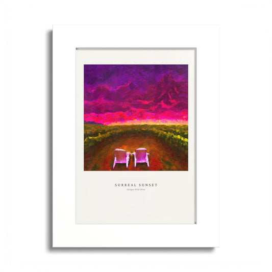 Surreal Sunset — Framed Art Print