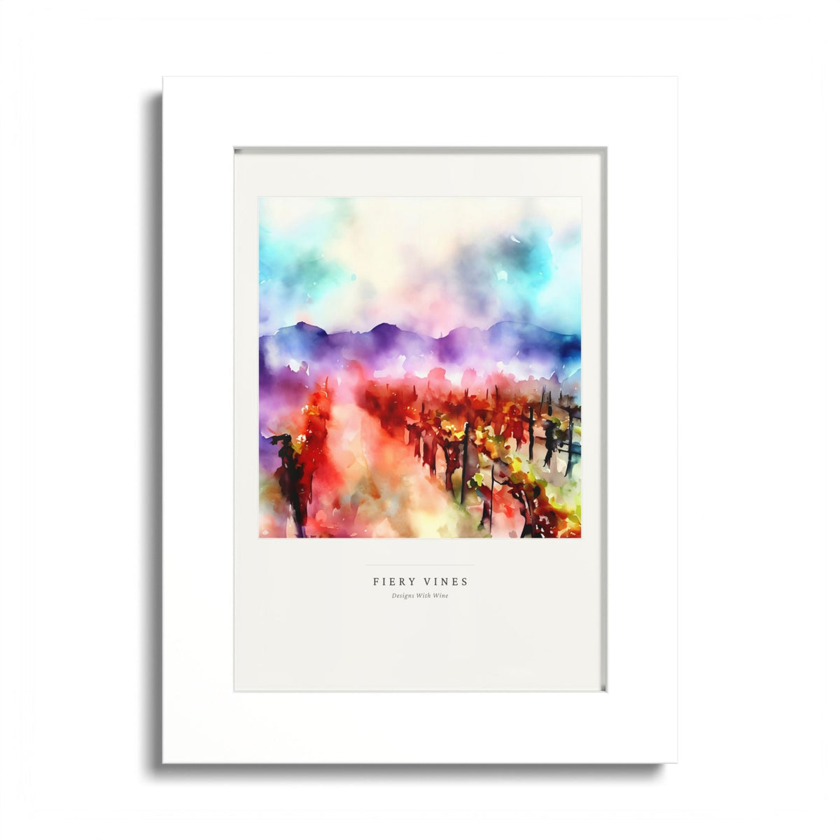 Fiery Vines framed art print