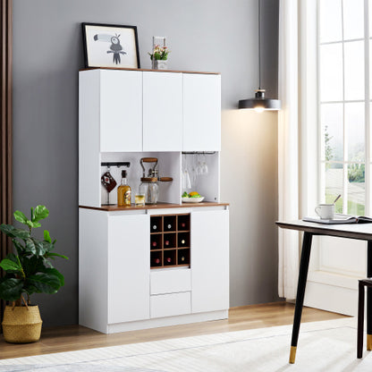 Farmhouse Coffee Bar Wine Cabinet