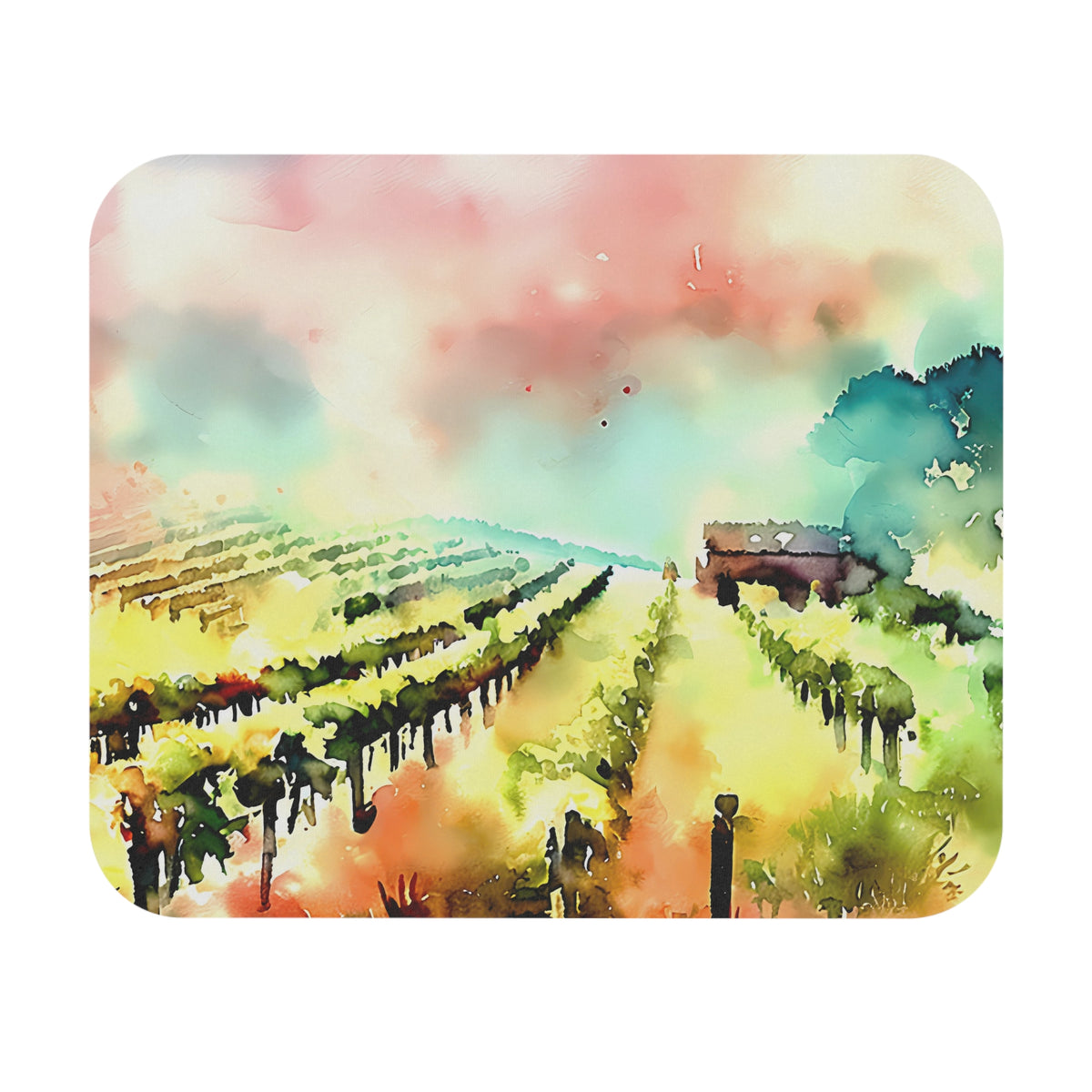 Watercolor Vineyards — Mouse Pad
