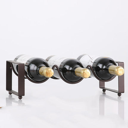 Stackable Wrought Iron Wine Bottle Rack