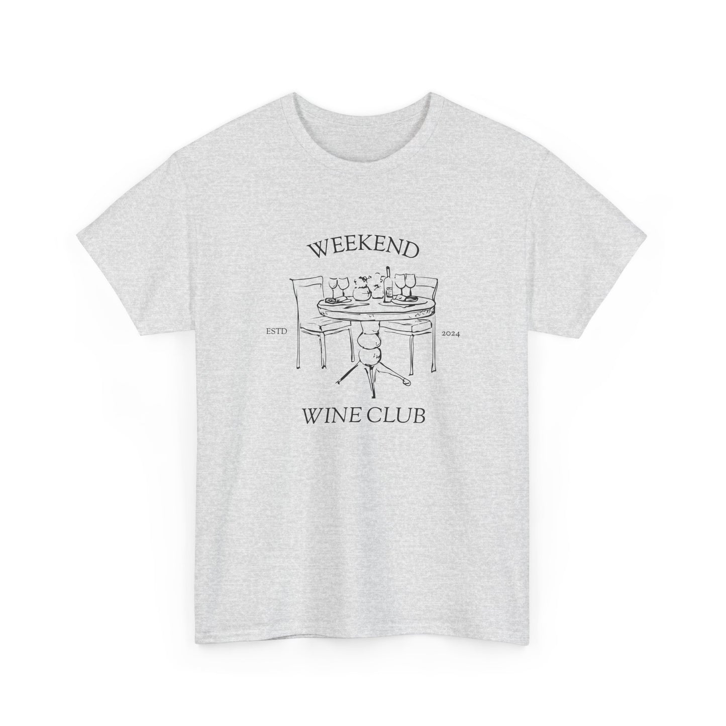 Weekend Wine Club Supper Edition — Classic Tee — Ash, front view