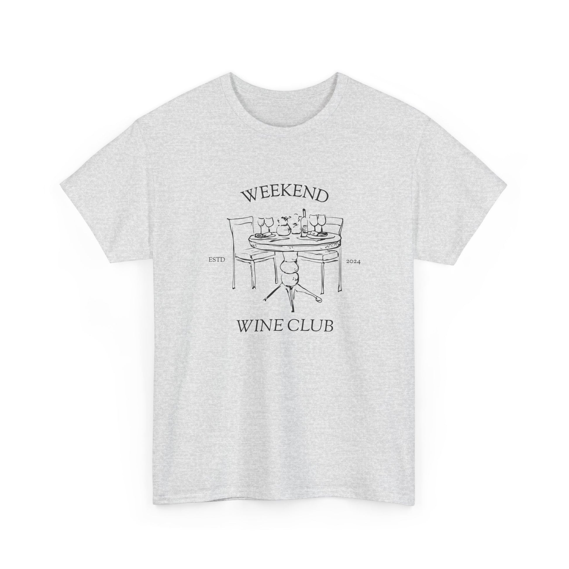 Weekend Wine Club Supper Edition — Classic Tee — Ash, front view
