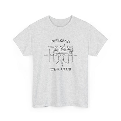 Weekend Wine Club Supper Edition — Classic Tee — Ash, front view