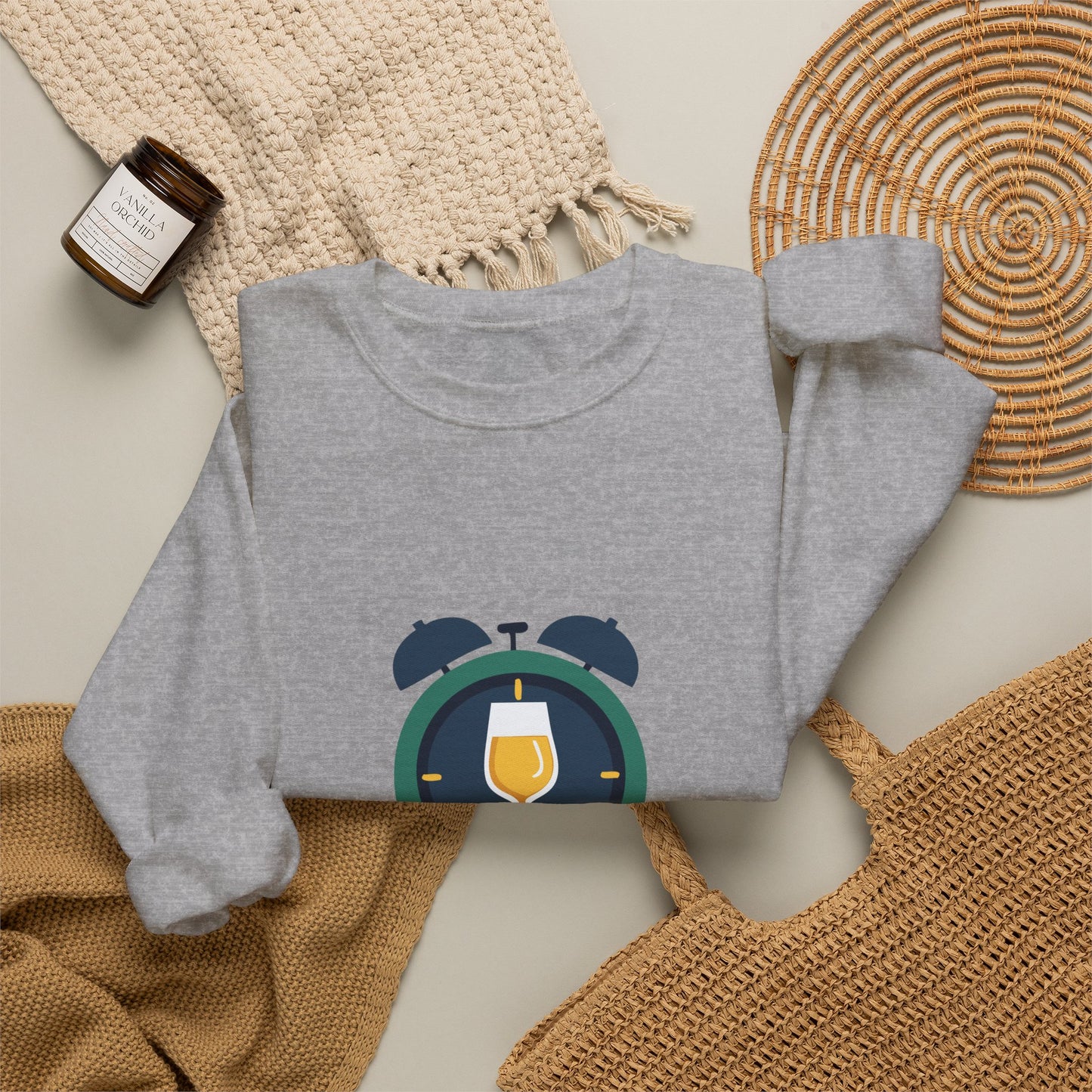 Time for Wine (White Lovers) — Crewneck Sweatshirt