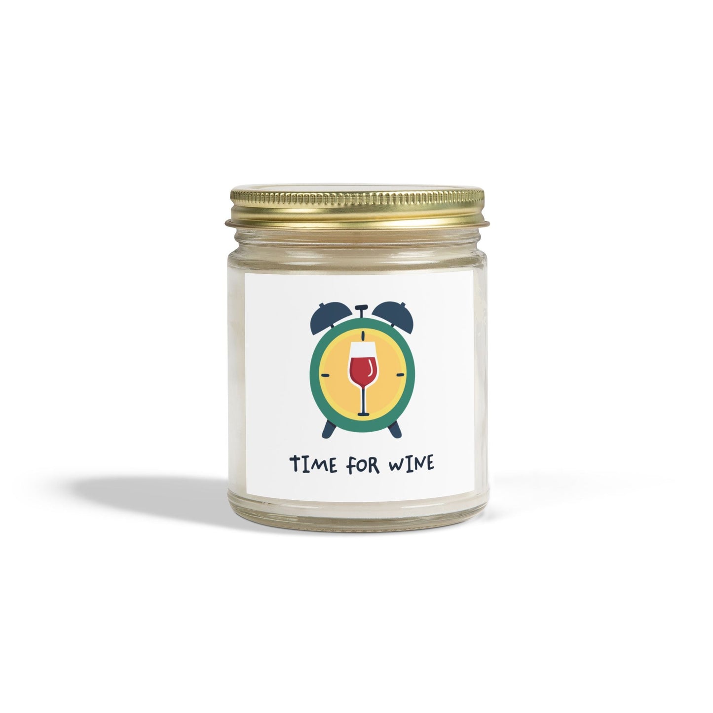 Hand-poured 9oz coconut apricot wax candle