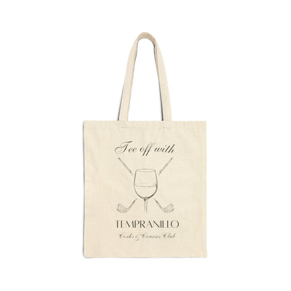 Golf & Grapes Bundle — Wine & Golf natural canvas tote bag
