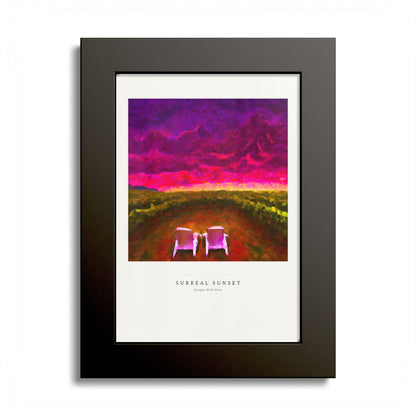 Surreal Sunset — Framed Art Print