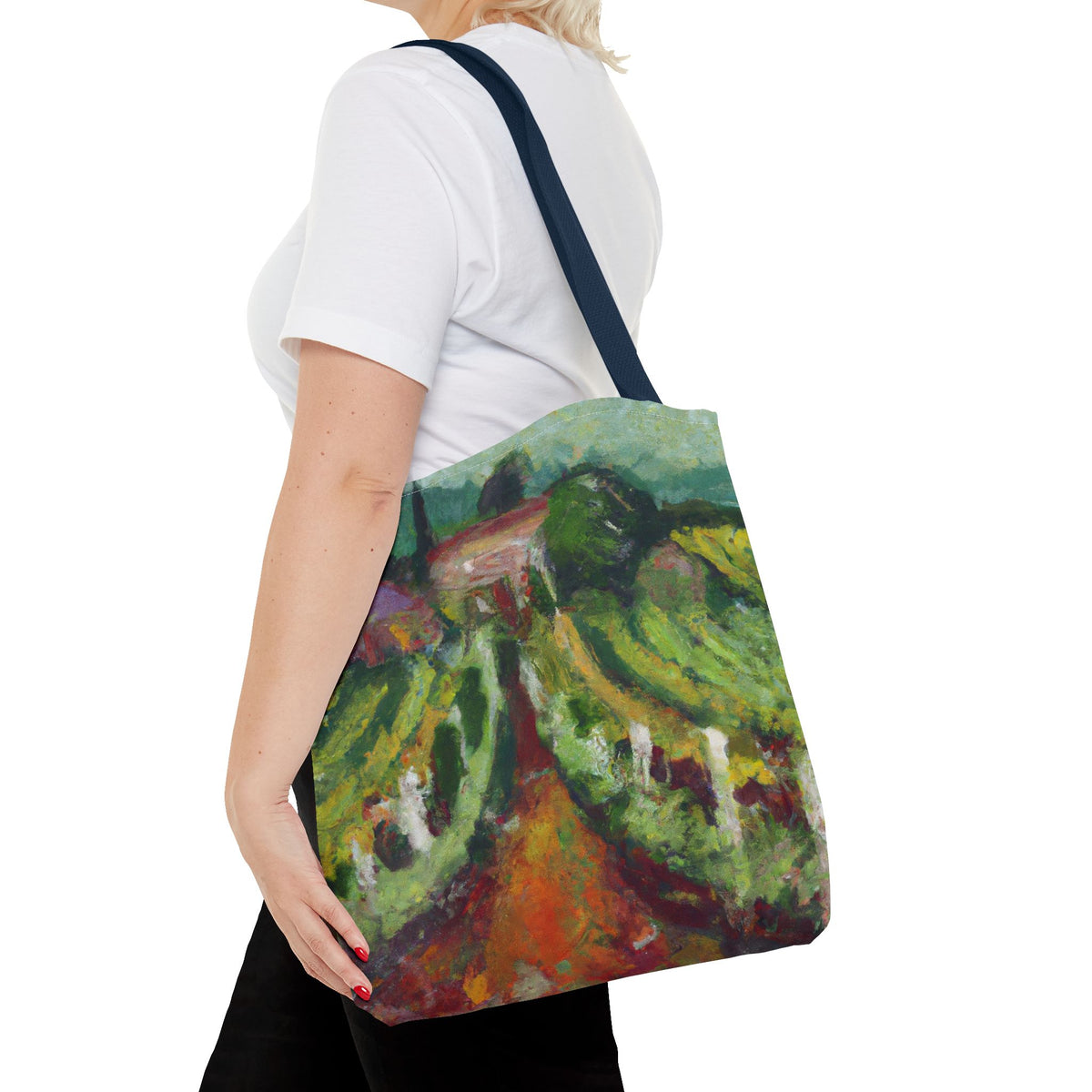 Impressionist Villa Vineyards — Canvas Tote