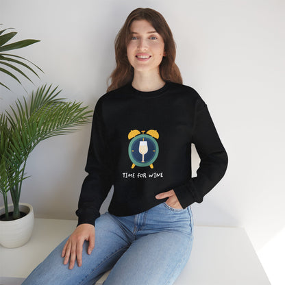 Time for Wine (White Lovers) — Crewneck Sweatshirt