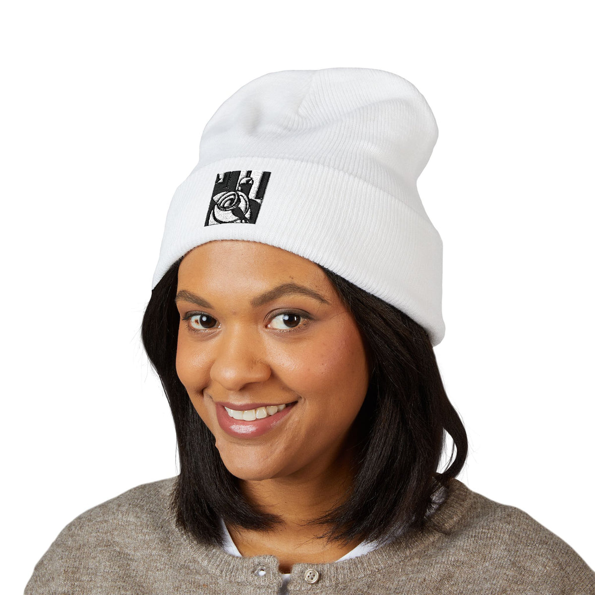 Abstract — Embroidered Beanie