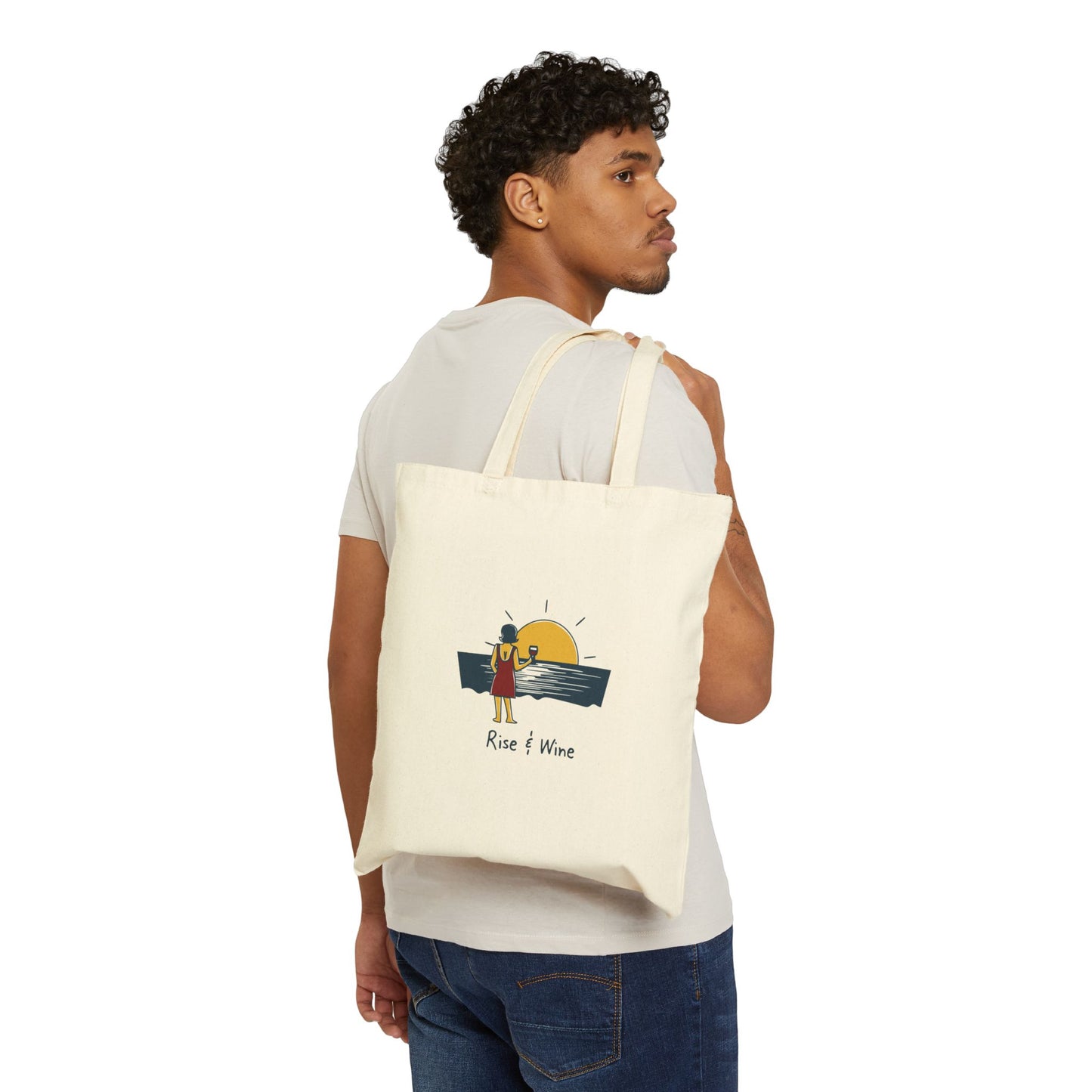 Sunset Wine — Canvas Tote