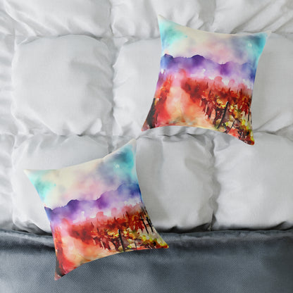 Fiery Vines — Throw Pillow