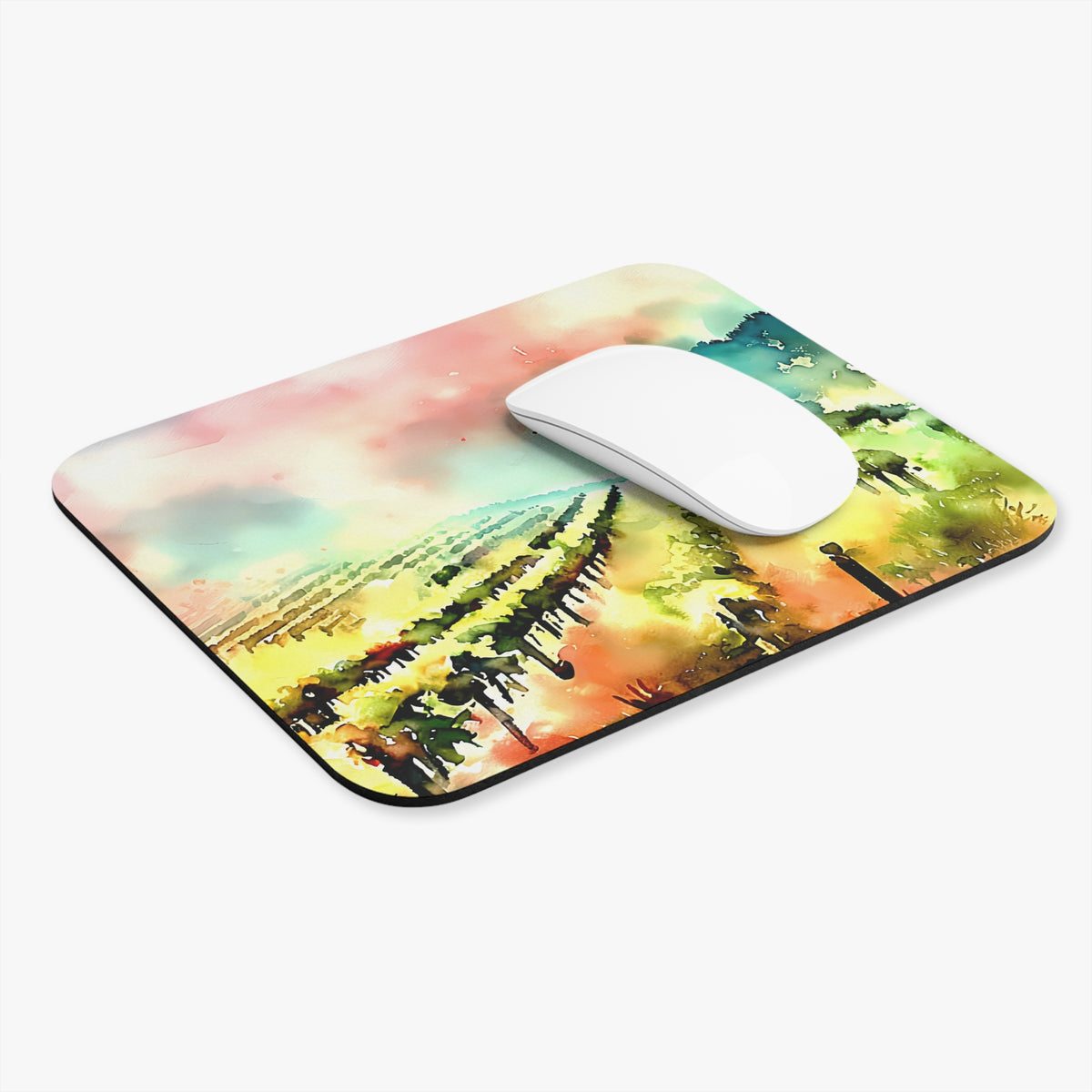 Watercolor Vineyards — Mouse Pad