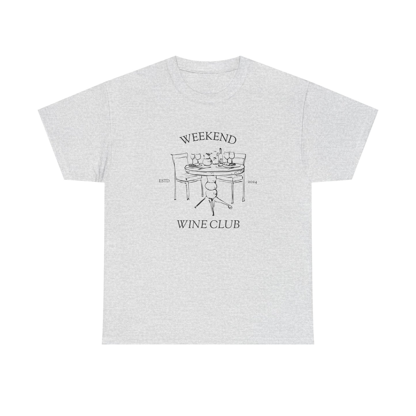Weekend Wine Club Supper Edition — Classic Tee — Ash, front