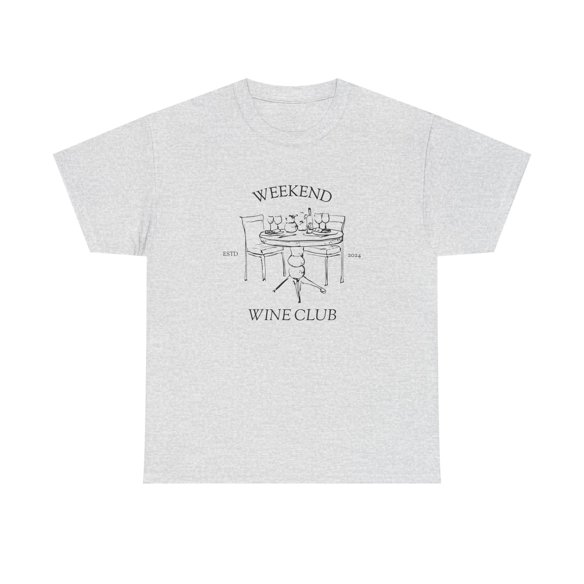 Weekend Wine Club Supper Edition — Classic Tee — Ash, front